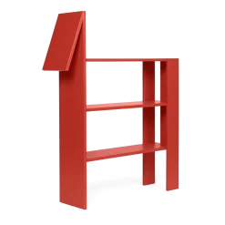 Bibliothèque en mdf rouge Horse - Ferm living