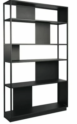 Bibliothèque en métal noir 120 cm Arlequin - Resistub