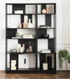 Bibliothèque en métal noir 120 cm Arlequin - Resistub
