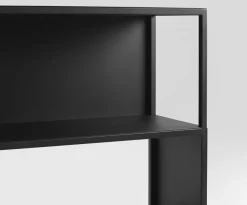 Bibliothèque en métal noir 150x75cm Hyller side metal - Custom form
