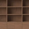 Bibliothèque en noyer huilé 210 x 140 cm Combination 17 - Bolia