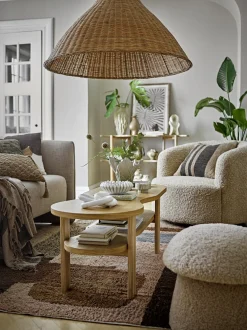 Bocca Pouf Nature Polyester - Bloomingville