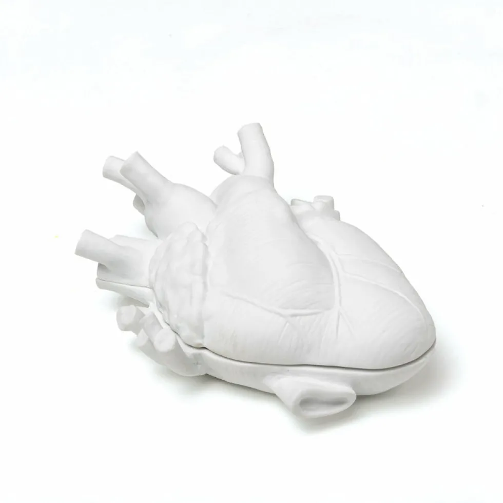 Boite de rangement cœur humain en porcelaine fine Love in a Box - Seletti
