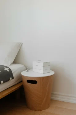 Boite de rangement en bois MDF blanche - Umbra