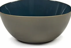 Bol bleu en grès L - Serax