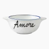 Bol breton en faïence blanche Amore - Pied de poule