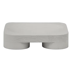 Bol carré en frêne gris laqué 23x23cm Chub - Normann copenhagen