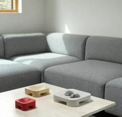 Bol carré en frêne gris laqué 23x23cm Chub - Normann copenhagen