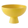 Bol 22 cm en céramique jaune Strøm - Raawii
