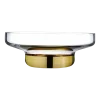 Bol contour large transparent et base en cuivre 36 x 13,5 cm Contour - Nude Glass