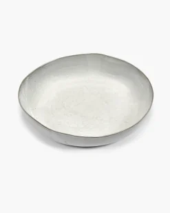 Bol de service blanc cassé en grès 37x7cm - Serax