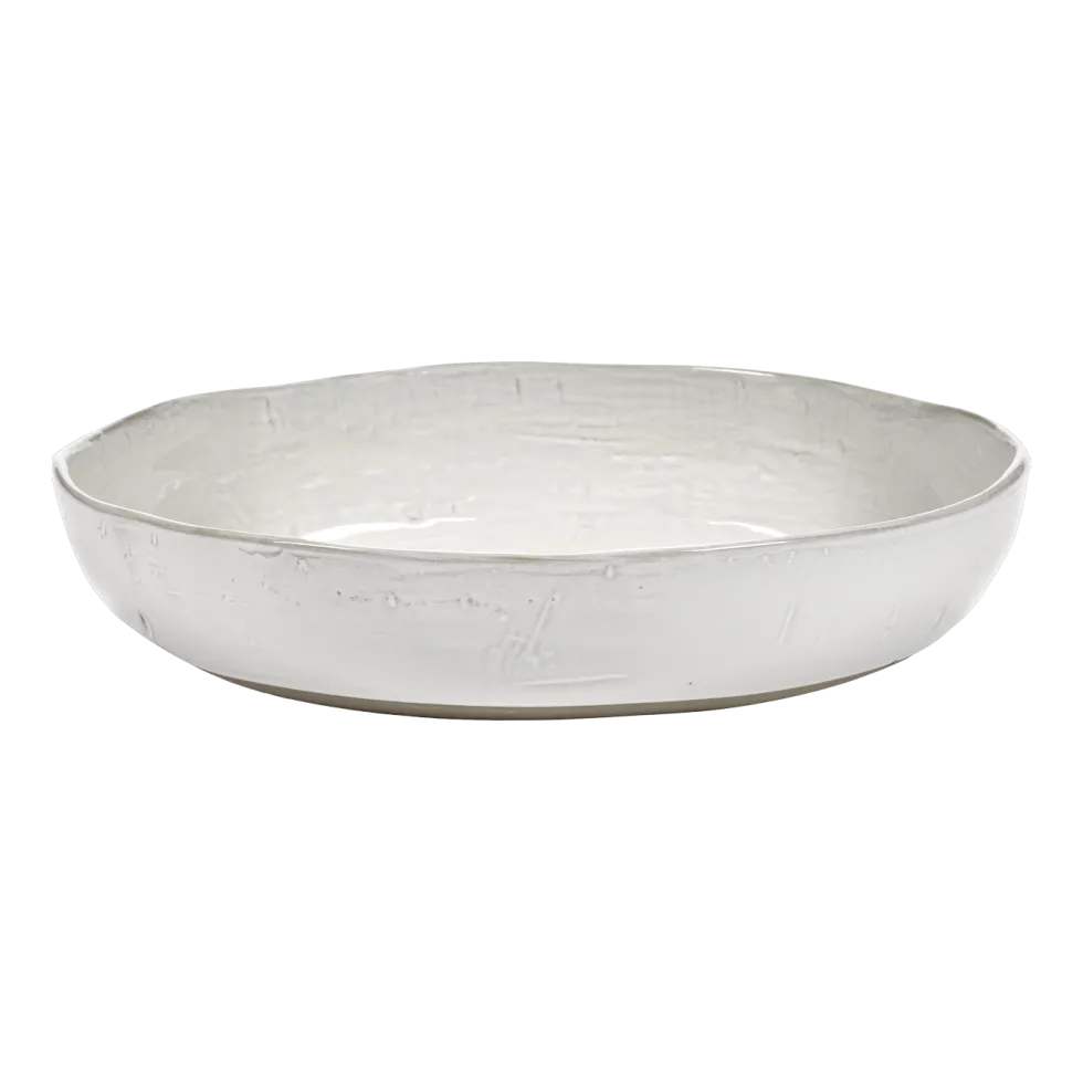 Bol de service en grès blanc cassé 31,5cm La Mère - Serax