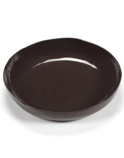 Bol de service en grès vitré marron foncé 31,5cm La Mère - Serax