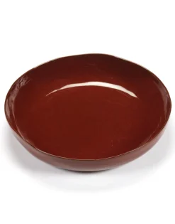 Bol de service en grès vitré rouge vénitien 31,5cm La Mère - Serax