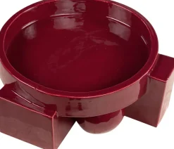 Bol en céramique bordeaux 31,5x13,5cm Vector - Versmissen