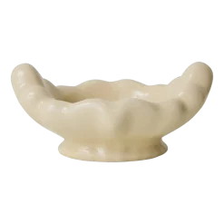 Bol en grès beige 25x15x12cm - HKliving