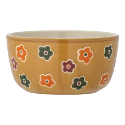 Bol en grès fleuri marron 12cm Addy - Bloomingville Mini
