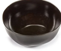 Bol en grès vitré marron foncé 21cm La Mère - Serax