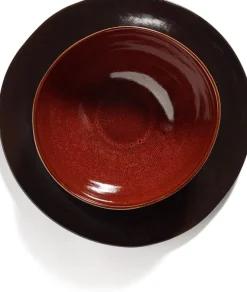 Bol en grès vitré rouge vénitien 21cm La Mère - Serax