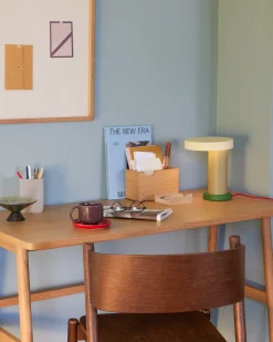 Bol en verre Bonbon vert/brun moyen - Hübsch