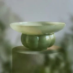 Bol en verre vert 33x15cm Uva - AYTM