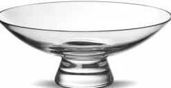 Bol à pied en verre transparent 22cm Silhouette - Nude Glass