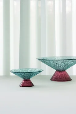 Bol rond en verre rouge 25x12 cm Bonbon - Hübsch