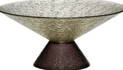 Bol rond en verre vert 25x12 cm Bonbon - Hübsch
