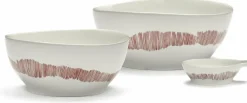 Bol S blanc avec motif rouge Feast - Serax