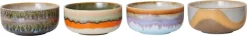 4 bols à dessert en grès reef 12,5 x 12,5 x 6 cm Vaisselle 70's - HKliving