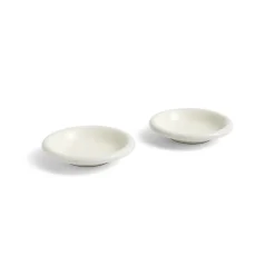 2 bols en terre cuite blanc 20 cm Barro - Hay