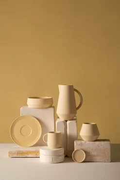 Bol à soupe en céramique jaune Unison - Schneid Studio