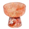 Bol sur pied enrésine rubis et crème 19x17,5cm Rih - Versmissen