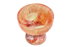 Bol sur pied enrésine rubis et crème 19x17,5cm Rih - Versmissen