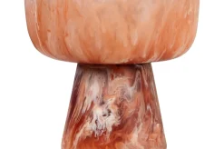 Bol sur pied enrésine rubis et crème 19x17,5cm Rih - Versmissen