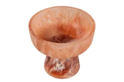 Bol sur pied enrésine rubis et crème 19x17,5cm Rih - Versmissen