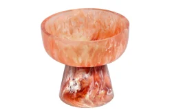 Bol sur pied enrésine rubis et crème 19x17,5cm Rih - Versmissen