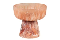 Bol sur pied enrésine rubis et crème 19x17,5cm Rih - Versmissen