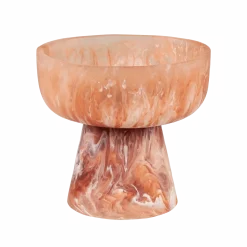 Bol sur pied enrésine rubis et crème 19x17,5cm Rih - Versmissen