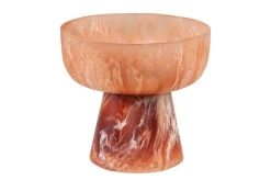 Bol sur pied enrésine rubis et crème 19x17,5cm Rih - Versmissen