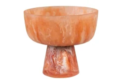 Bol sur pied enrésine rubis et crème 25,5x22cm Rih - Versmissen