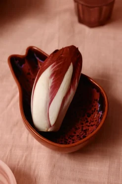 Bol à tapas en grès violet Shell Pamplemousse - HKLIVING