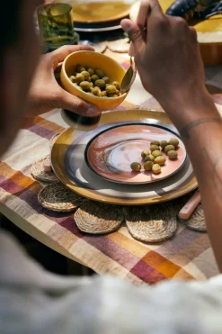Bol à tapas sur base en grès 9,5cm Sunshade - HKLIVING