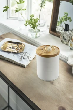 Boîte à bijoux en 5 parties en bois et résine blanche Tosca - Yamazaki