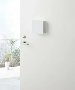 Boîte à clés magnétique en acier blanc Tower - Yamazaki