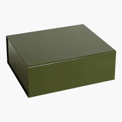 Boîte de rangement en carton olive 35 x 29 cm Colour M - HAY