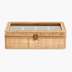 Boîte de rangement en rotin 34,5x19x10,5cm - Nordal