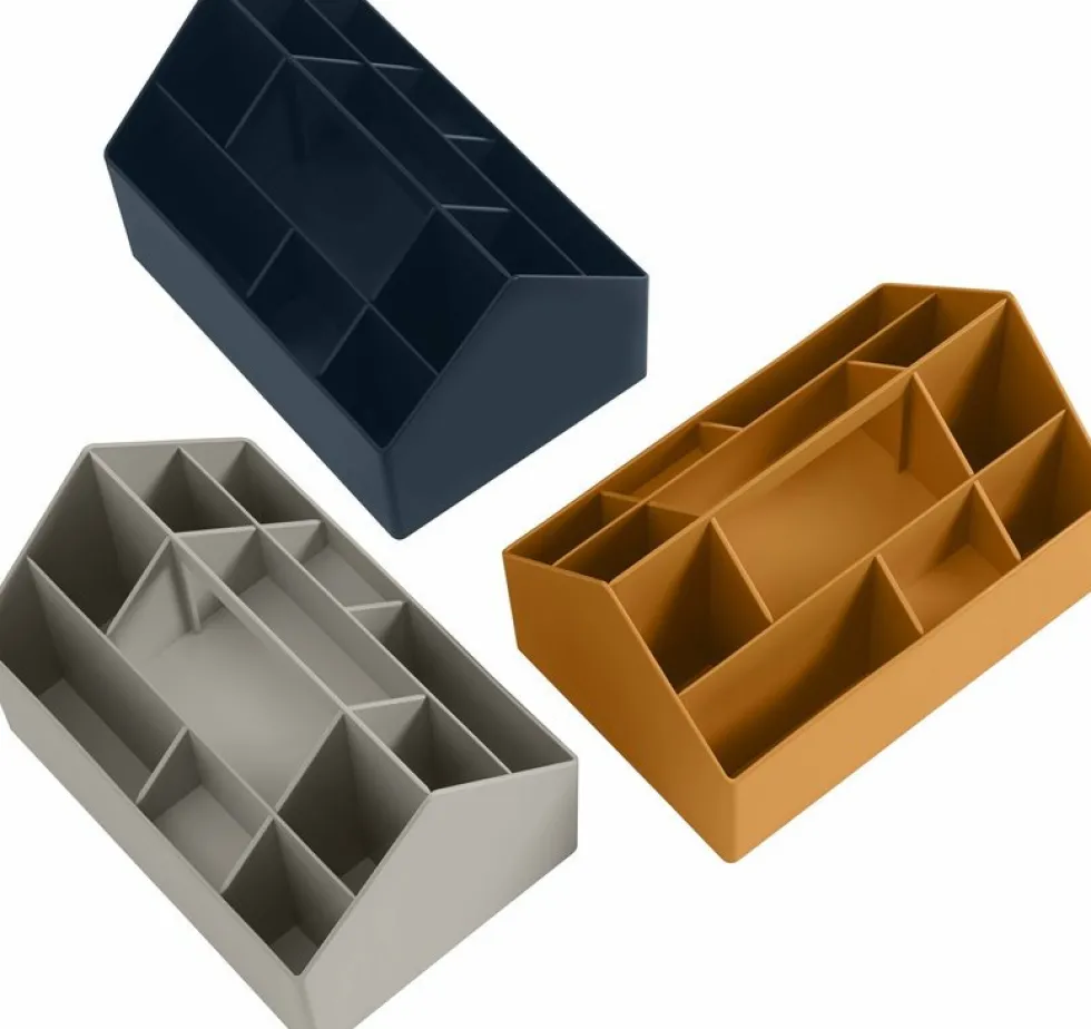 Boîte à outils en plastique recyclé grise Sketch - Muuto