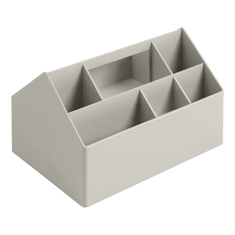 Boîte à outils en plastique recyclé grise Sketch - Muuto