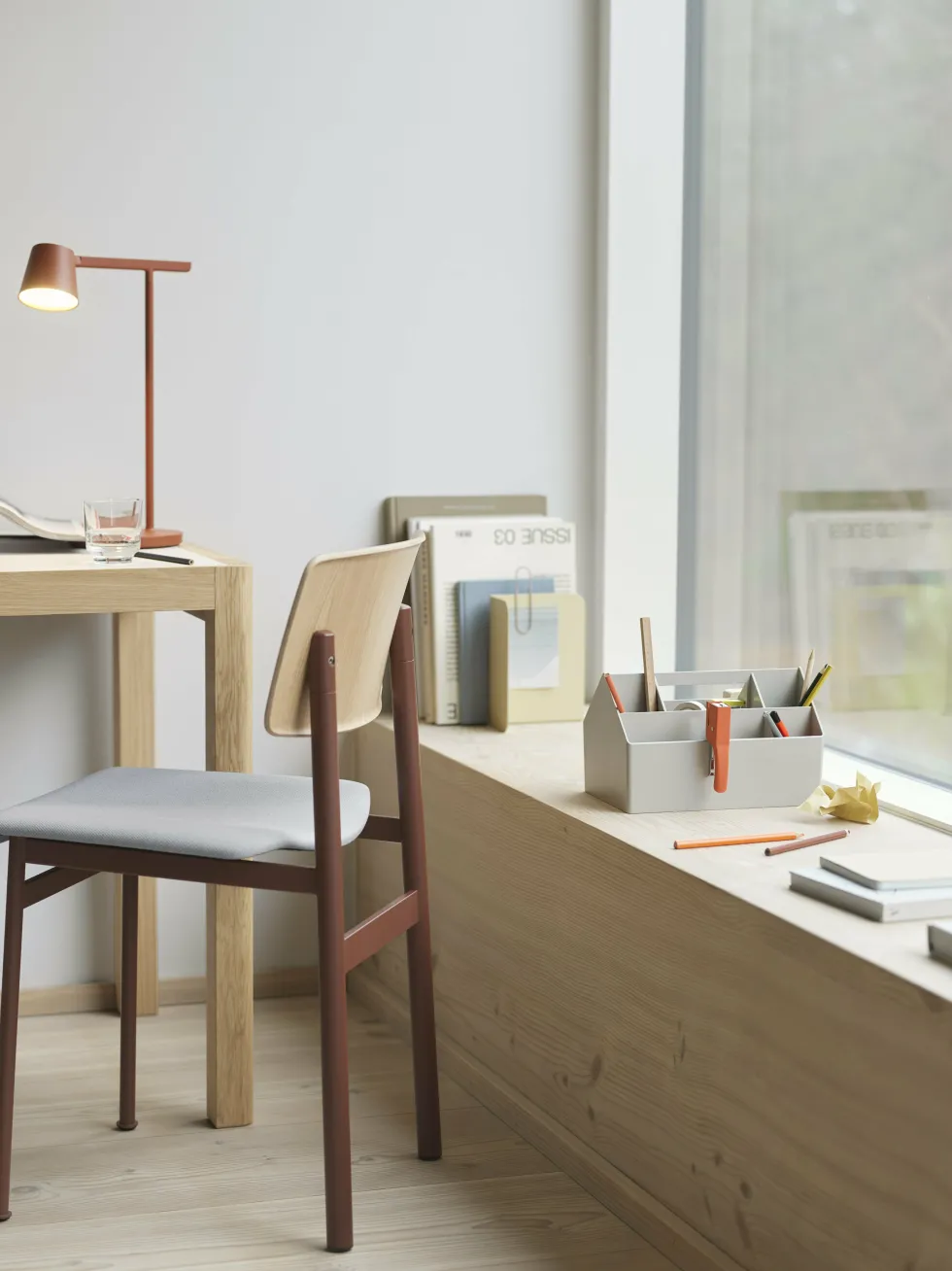Boîte à outils en plastique recyclé grise Sketch - Muuto